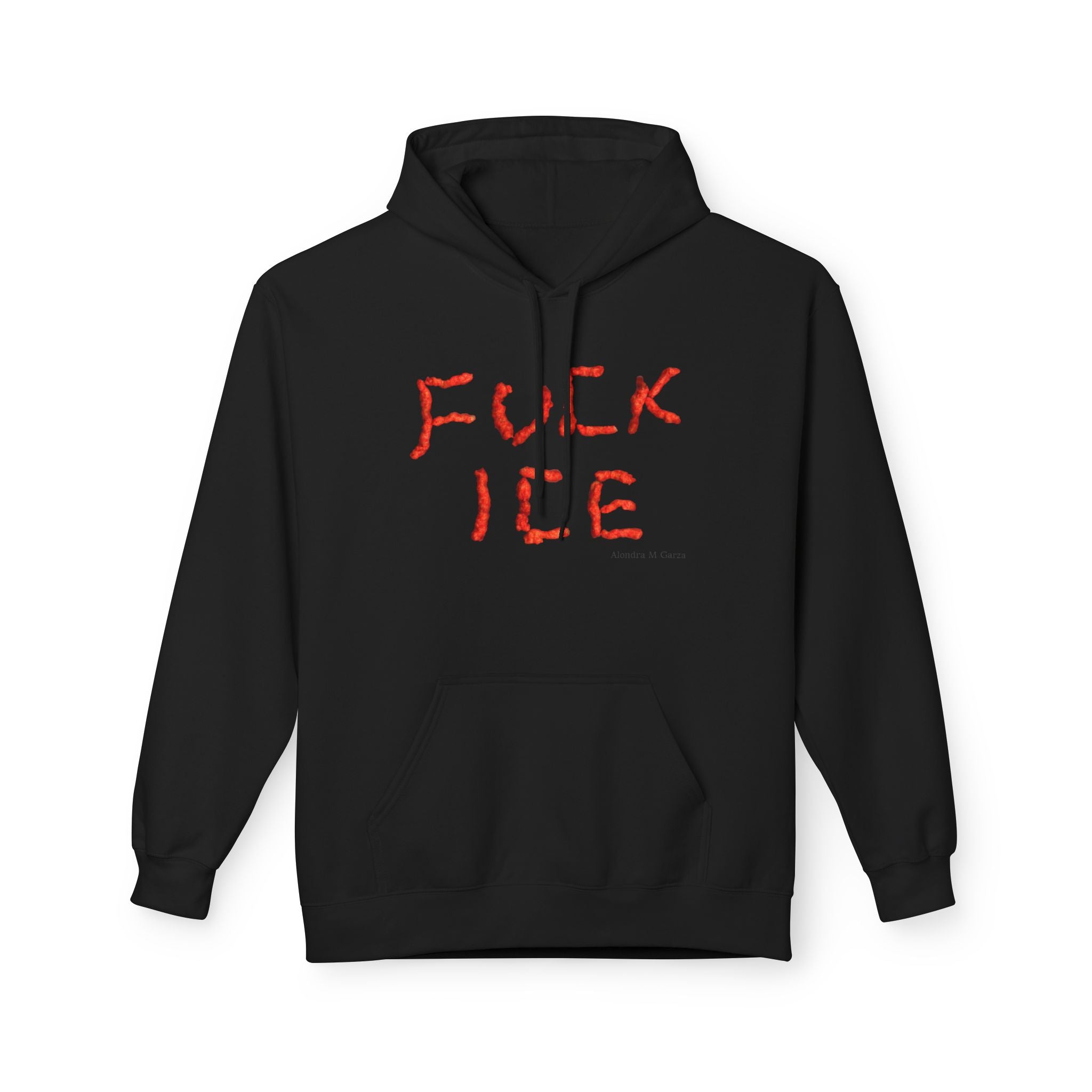 F*ck ICE Hoodie - Black, Cream, and Red
