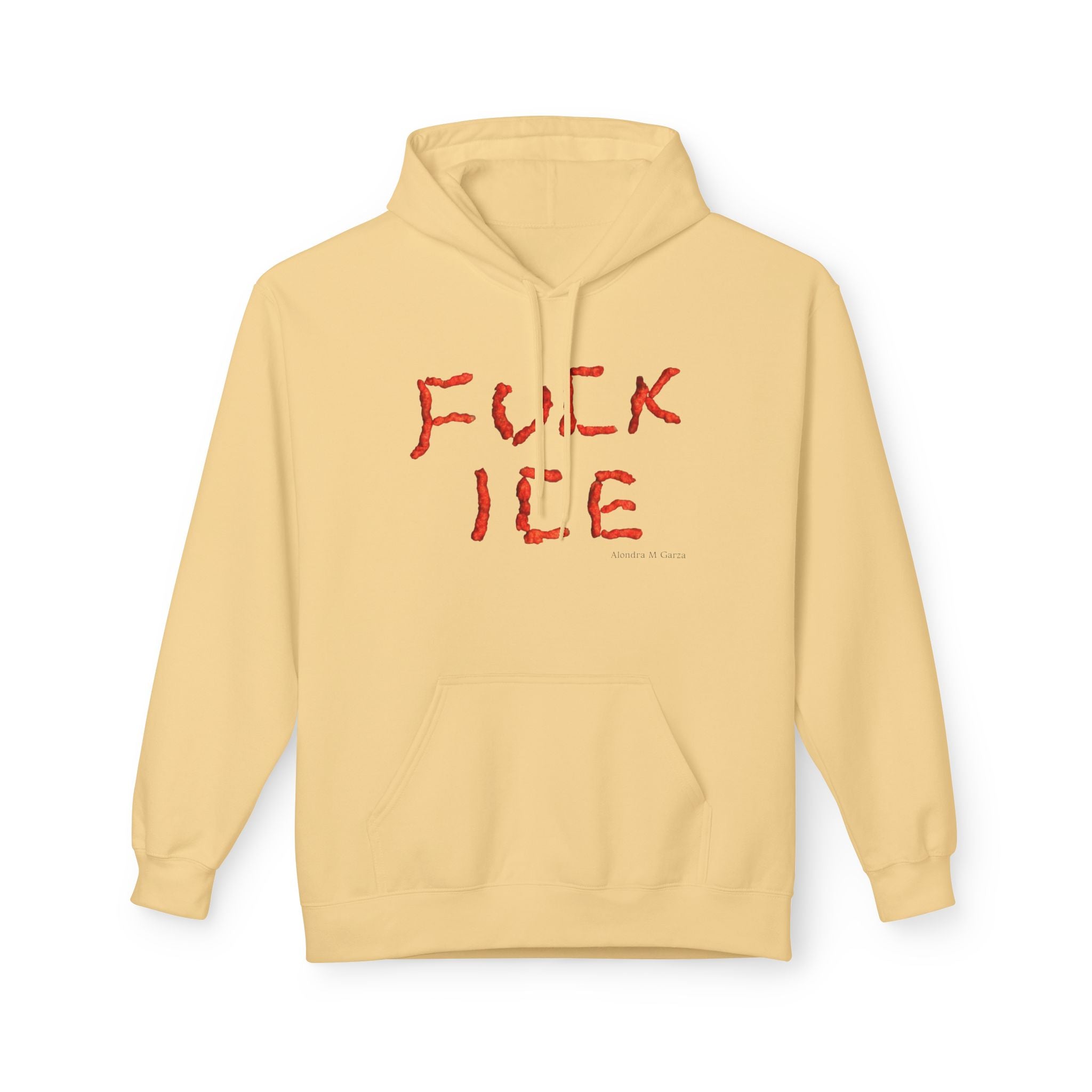 F*ck ICE Hoodie - Black, Cream, and Red