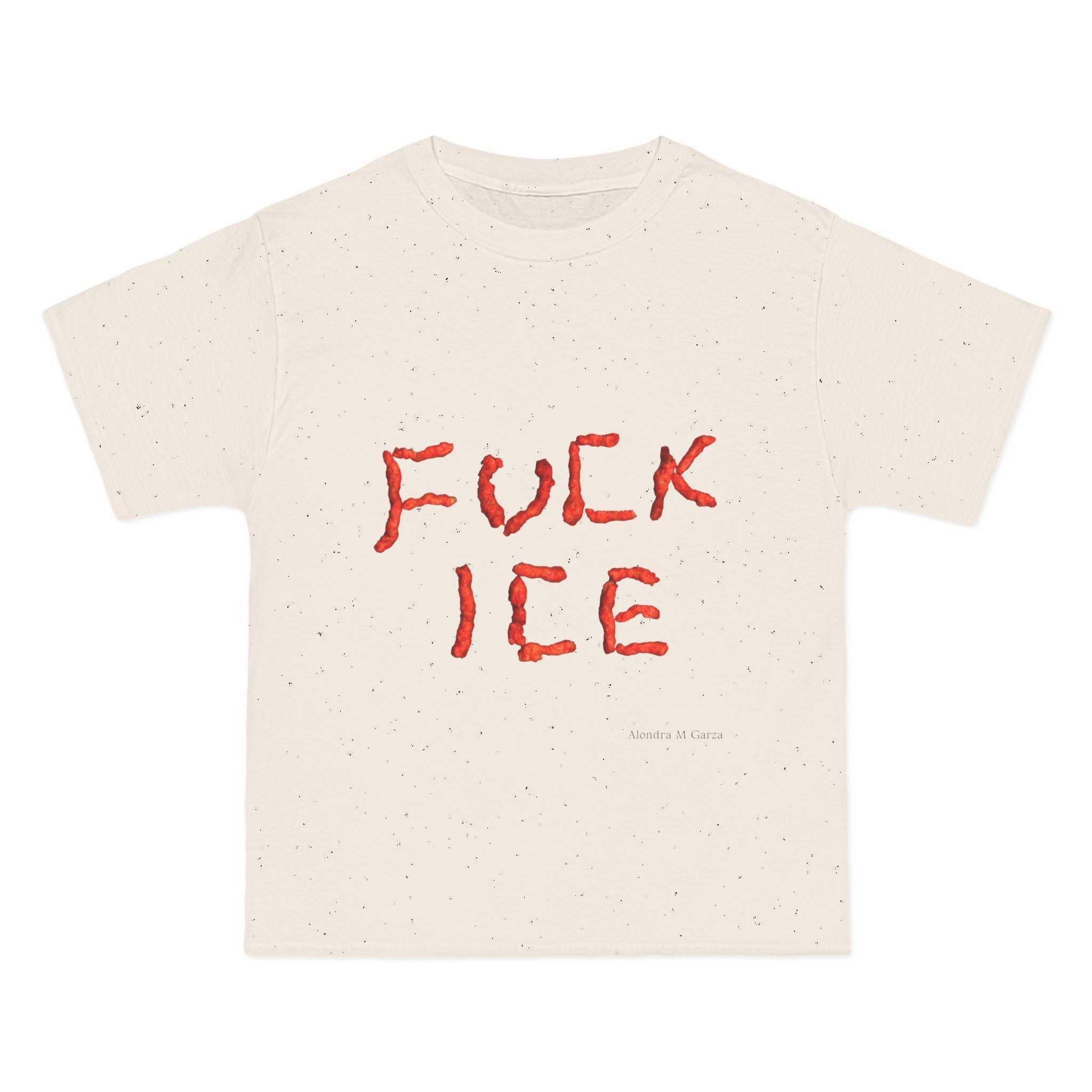 F*ck ICE Oversized T-Shirt - Black, White, and Cream